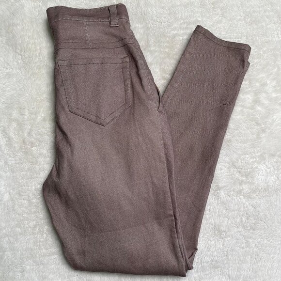 Y2K Vintage Marc Jacobs Women's Brown Skinny High-Rise Pleated Jeans Size 8 - Picture 2 of 14